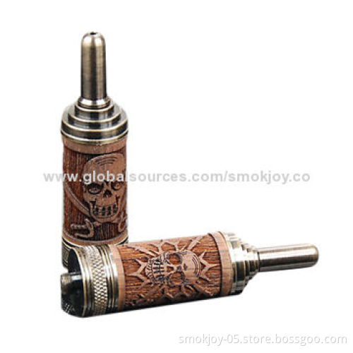 Smokjoy Wooden N Fire LA2 Dual-coil Head Atomizers, 2.5mL Volume, 2.1 Ohms Resistance